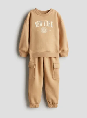 2-Piece Fleece Sweatshirt Set