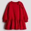 Bow Fleece Dress