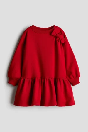 Bow Fleece Dress