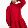 Bow Fleece Dress