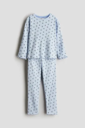 Ribbed Cotton Pajamas