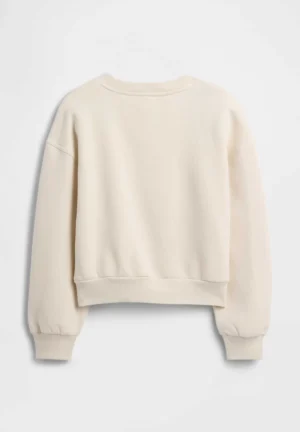 Gap Fleece Bow Appliqué Sweatshirt