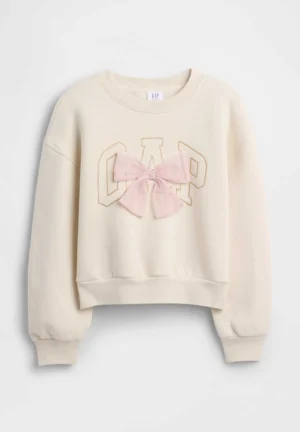 Gap Fleece Bow Appliqué Sweatshirt