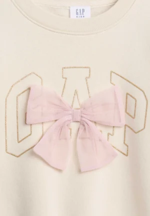 Gap Fleece Bow Appliqué Sweatshirt