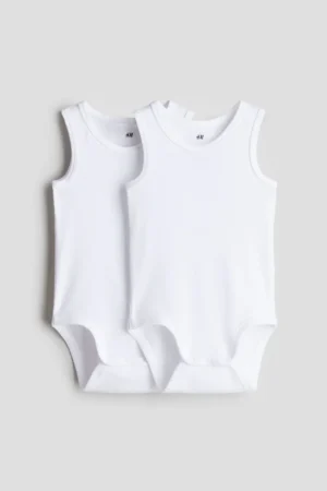 Sleeveless Bodysuits 2-Pack