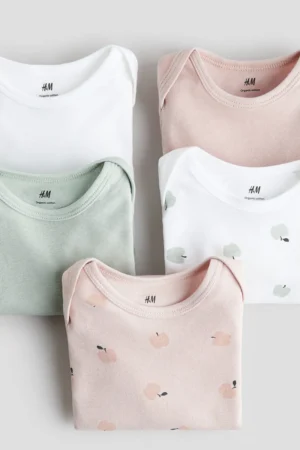 Long Sleeve Bodysuits 5-Pack